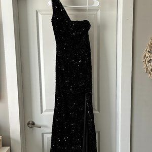 Black Sparkle Prom Dress Size 6